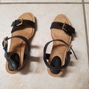 Gianni  Bernini wedge casual sandals